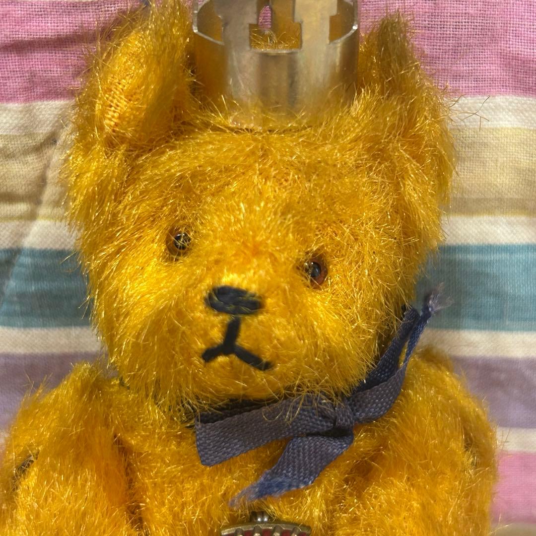 お値下げ　アンティークベア　DDR 王冠のゴールドベア