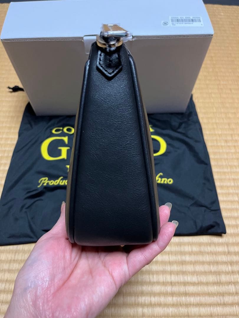 COCOCELUX GOLD レザーバッグ 黒