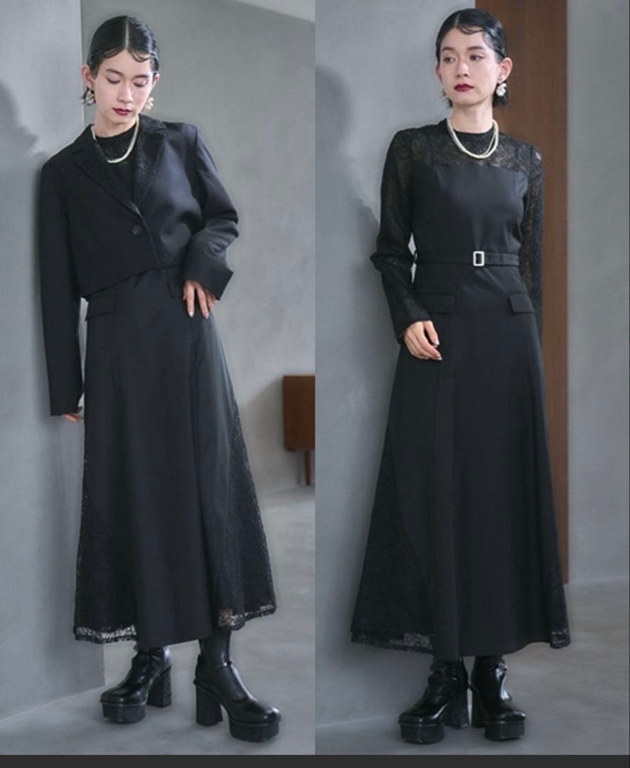 2Pレースキリカエジャケット＊ワンピース