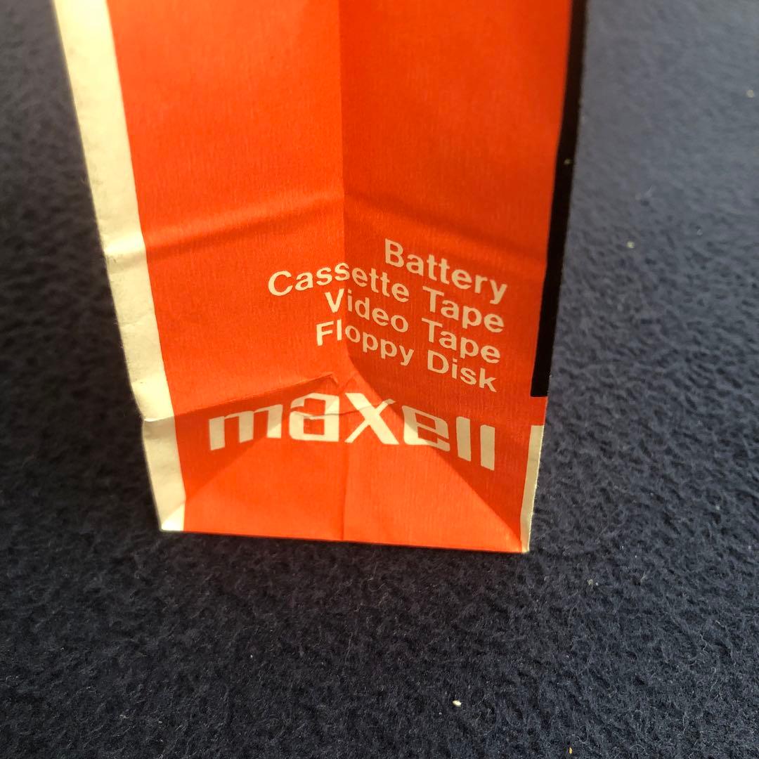 昭和レトロmaxellの紙袋