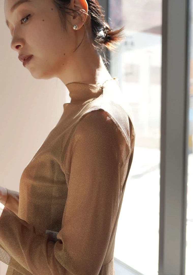 kaene ラメチュールメロウワンピース / 100535