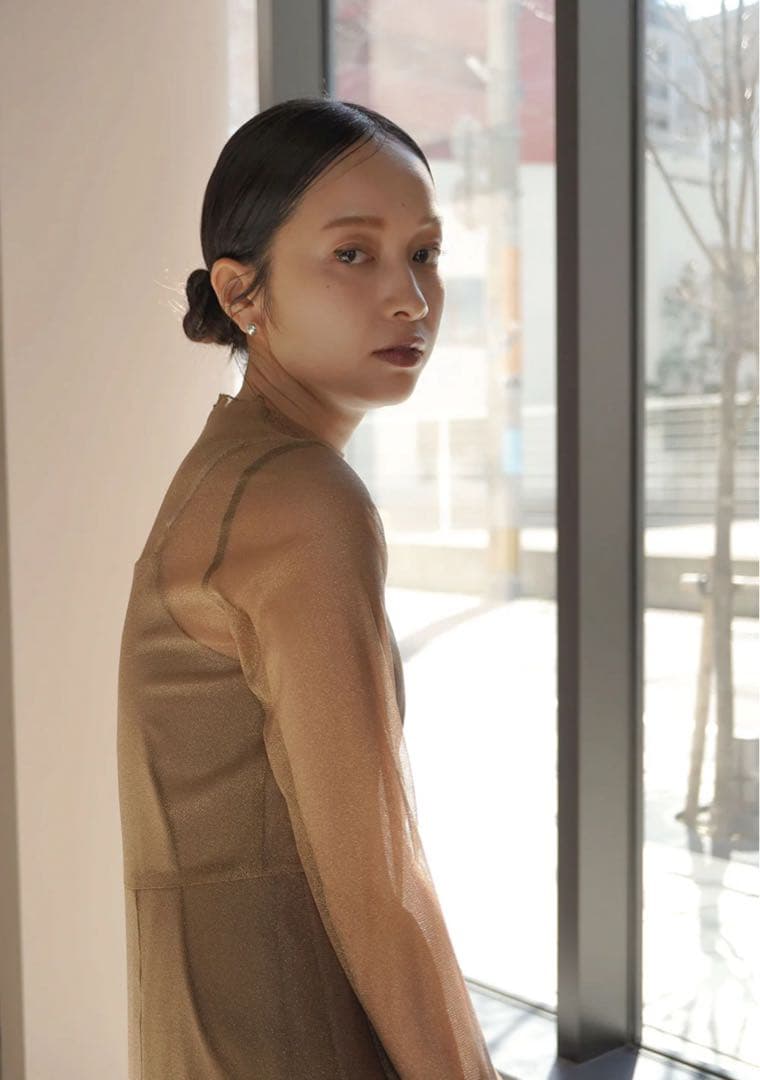 kaene ラメチュールメロウワンピース / 100535