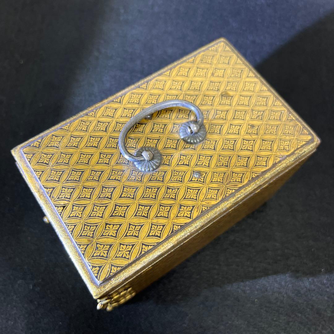 極上蒔絵小箪笥　木箱付　最大長さ約12㎝　東Y8-0105☆2Fチヒエ