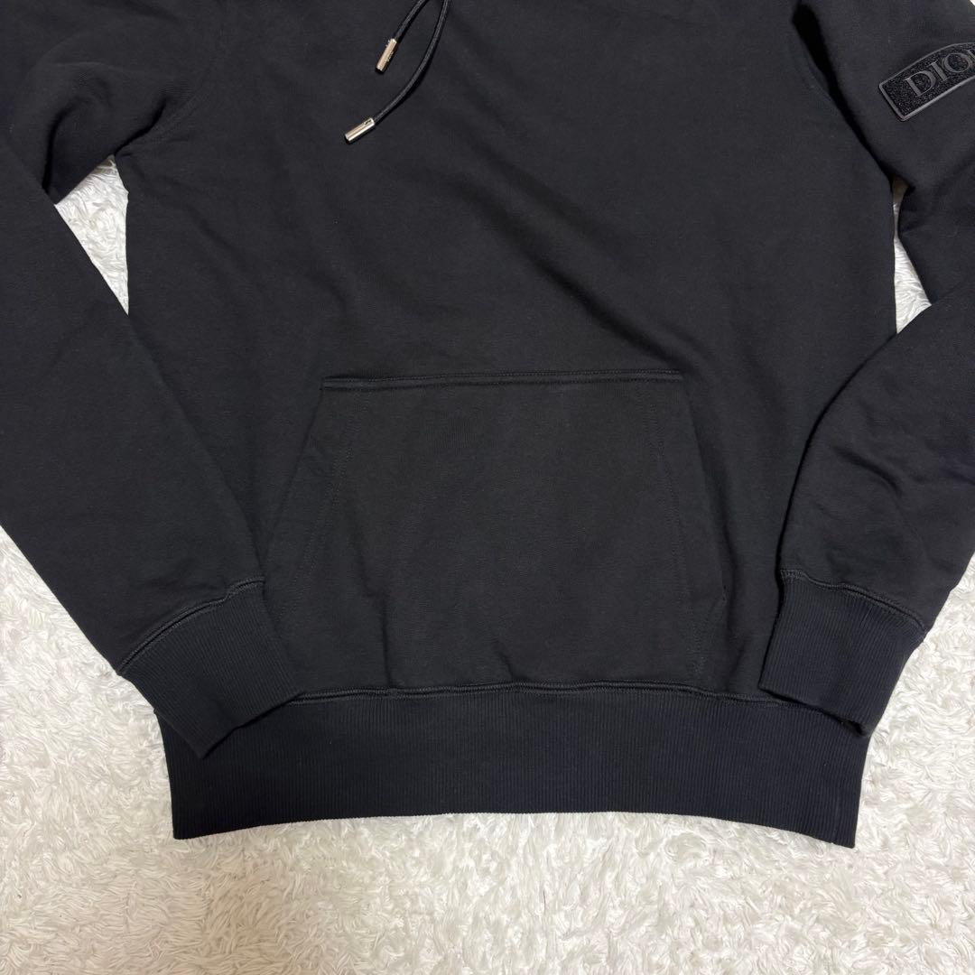 23aw DIOR ディオール ロゴパッチ スリーブロゴ フーディー 黒