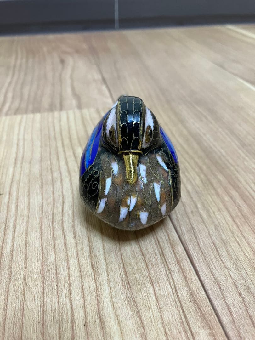 水鳥　陶器　オブジェ　置物　インテリア　工芸品　美術品　古物　古美術