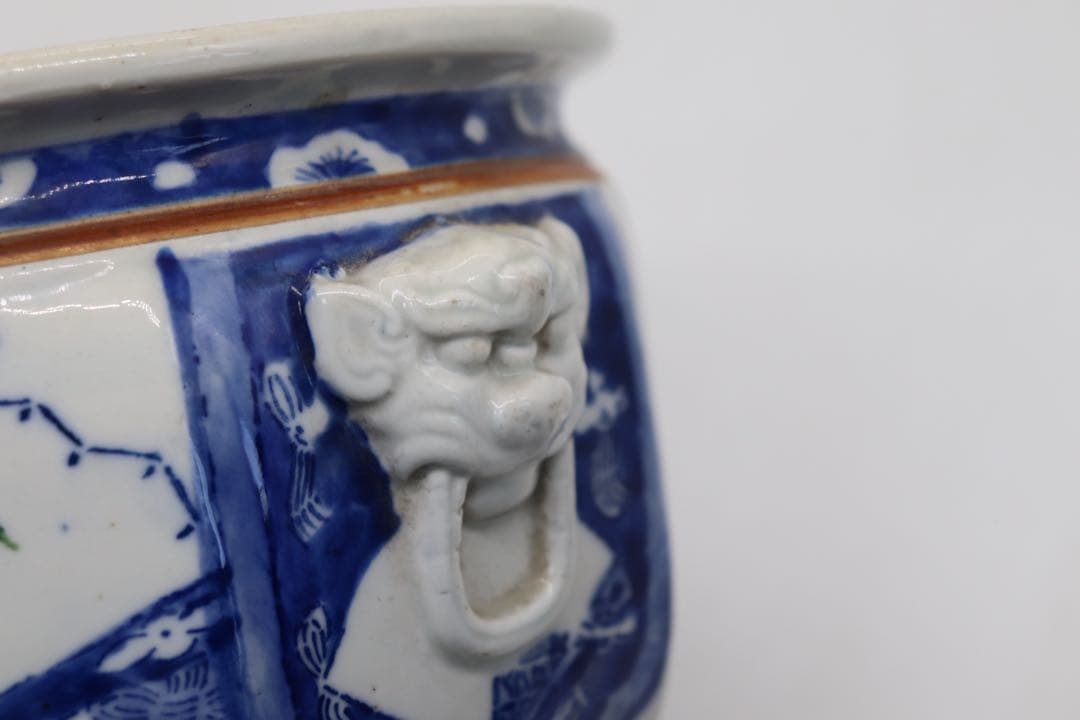 明治期　伊万里　香炉　初期印判　送料込み0515