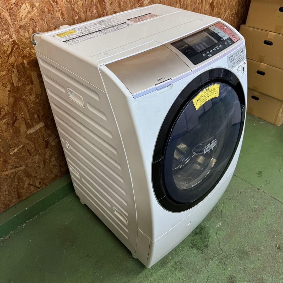 297 日立ビッグドラム洗濯機　10/6キロ　小型　一人暮らし　左開き　乾燥付
