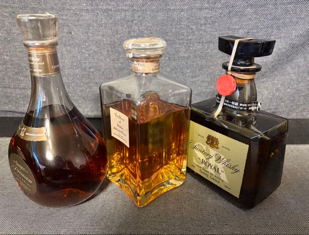 ブレンドオブニッカなど　国産ウイスキー古酒　3本セット　未開封
