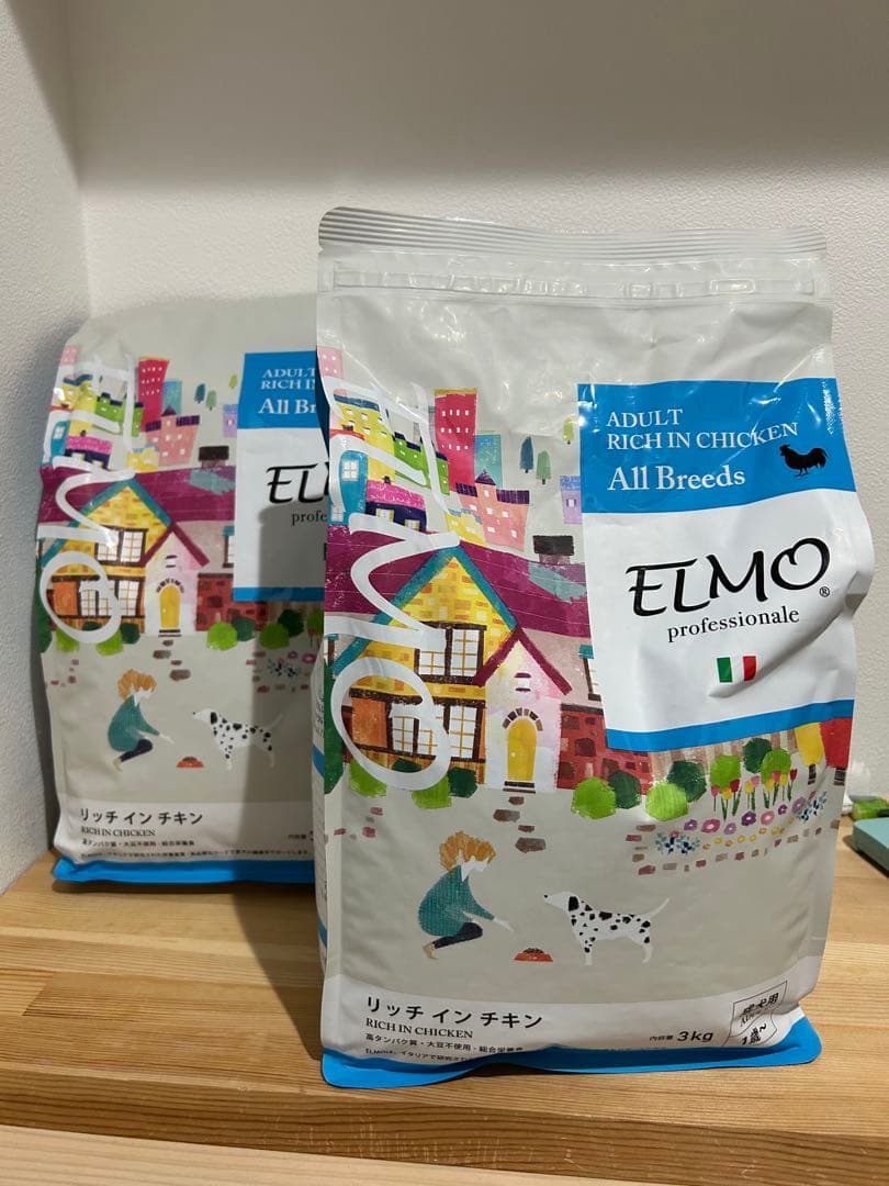 ELMO ドライフード リッチインチキン 3kg ３袋