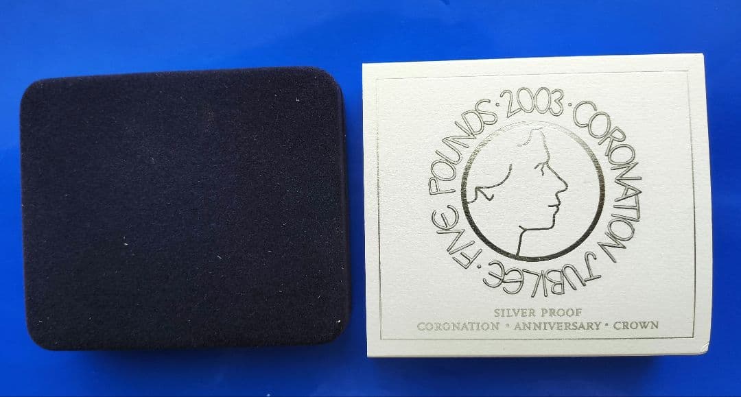 イギリス　５ポンドプルーフ銀貨（エリザベス2世戴冠50年記念）2003年