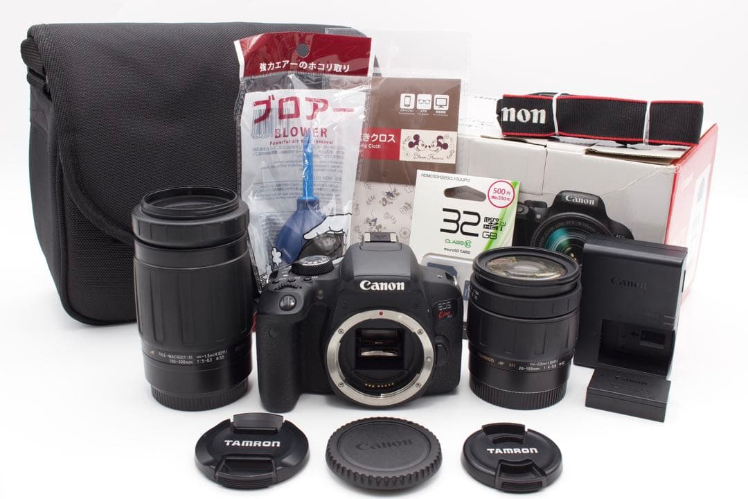 Canon EOS Kiss X9i ダブルレンズ　高倍率　元箱・カメラバッグ有