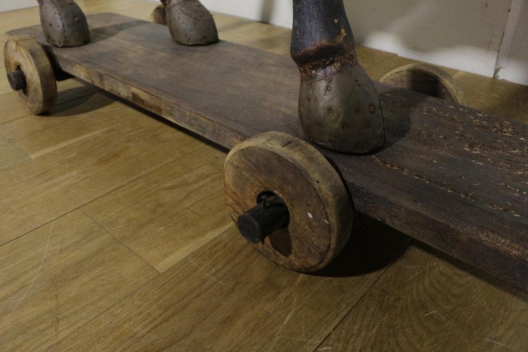 馬の彫刻★木製★アンティーク★