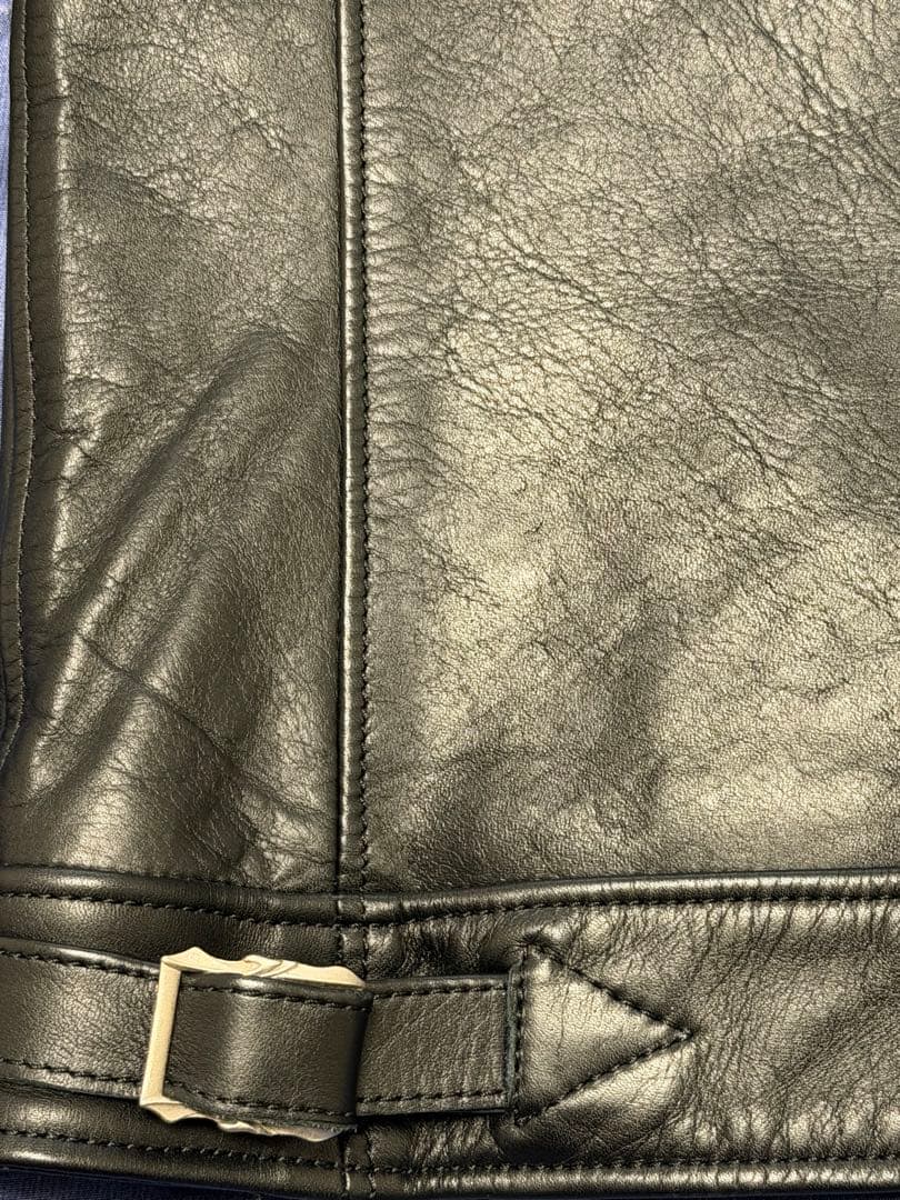 ディールデザイン レザー シングルライダースジャケット