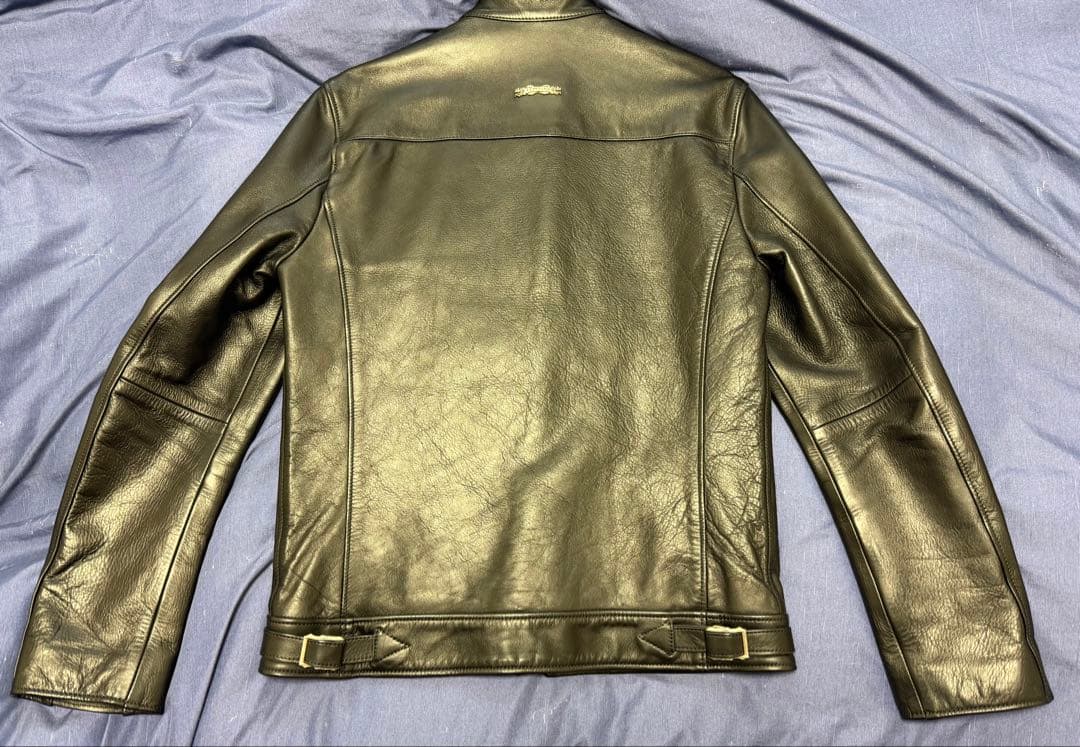 ディールデザイン レザー シングルライダースジャケット