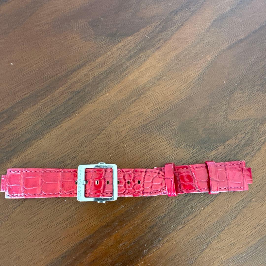 LOUIS VUITTON レザーベルト 赤