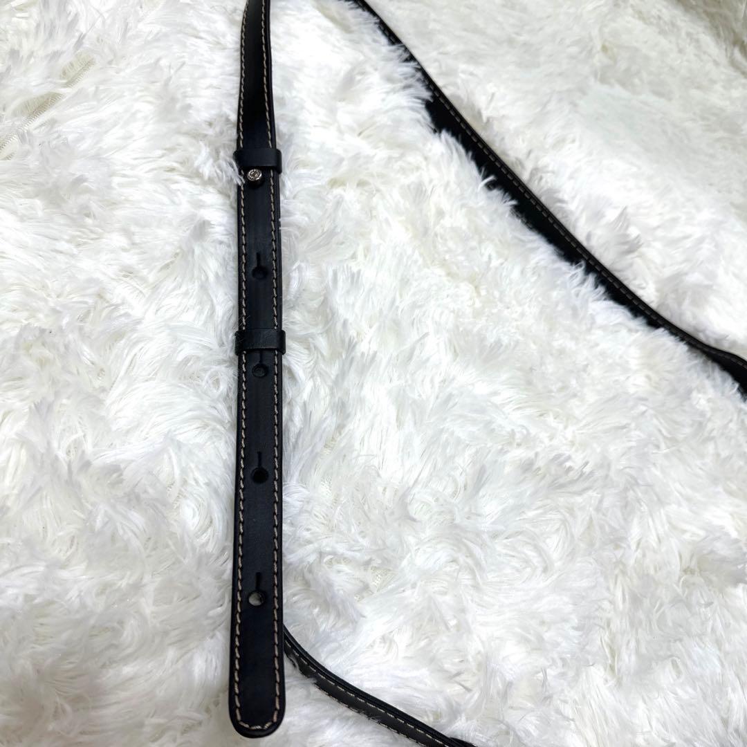 【美品】GIANNI CHIARINI ショルダーバッグ ブラック×ベージュ