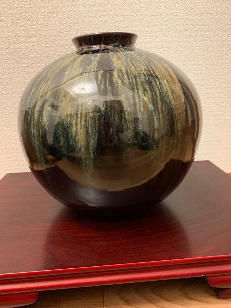 【高取焼・壺】初代　鬼丸雪山・壺・1点限定(ツボ)・至高の逸品