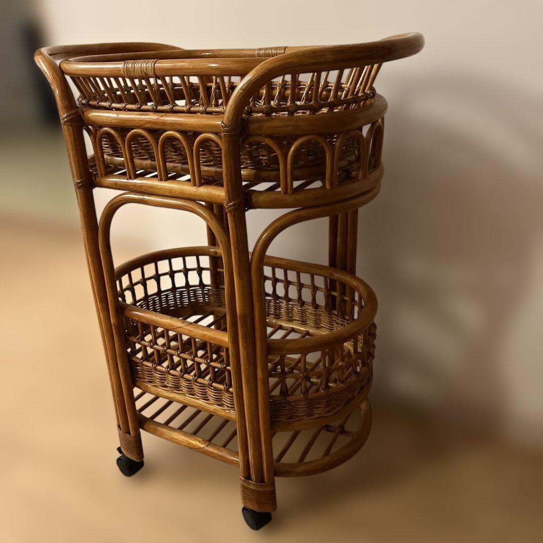 ナチュラル天然素材◾️籐ラタン製 脱衣籠 脱衣かご ランドリーバスケット