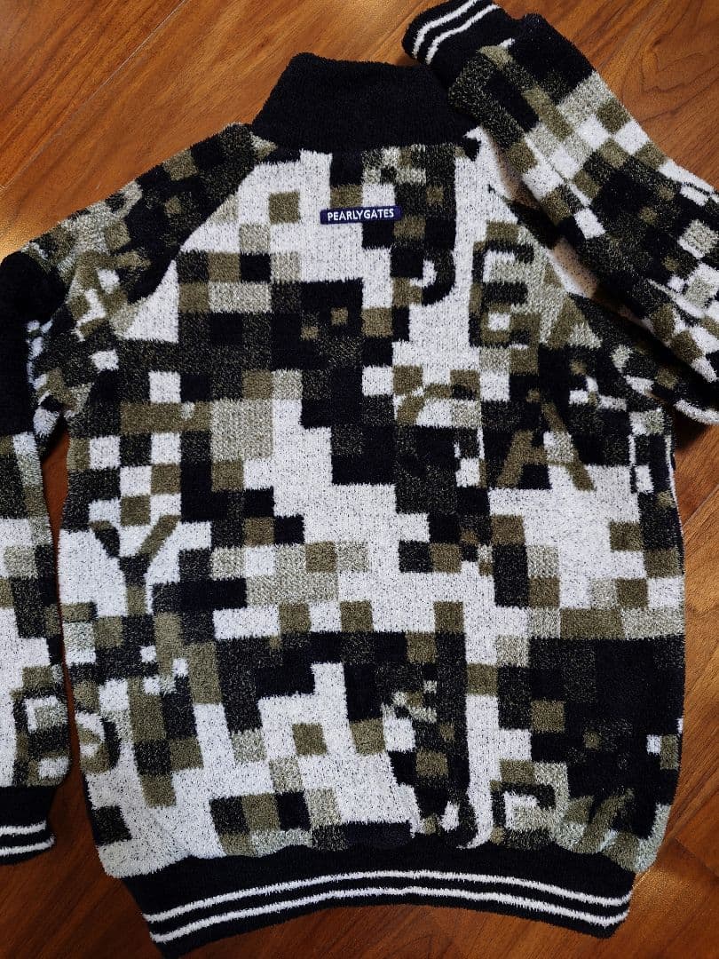 PEARLY GATES 裏地付きニットブルゾン防風保温