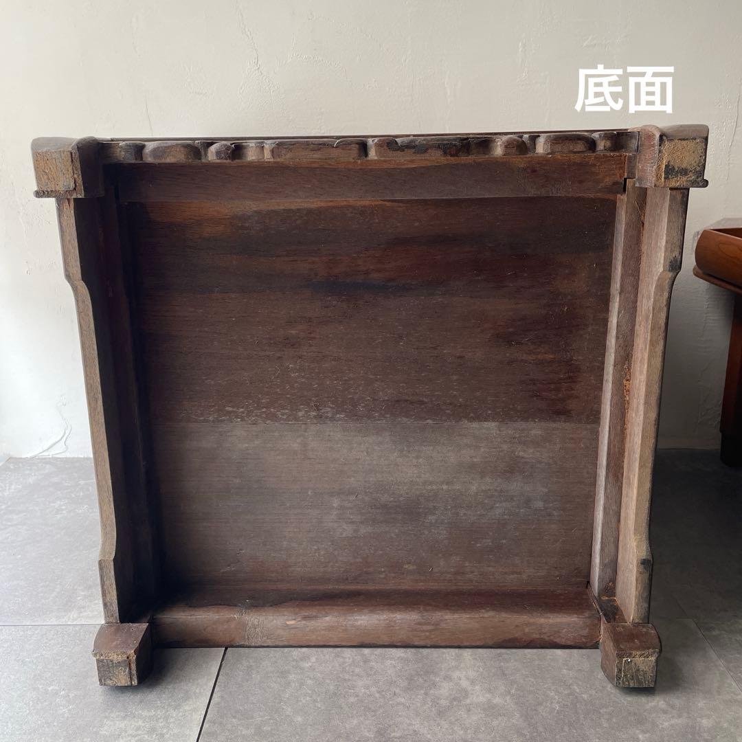 木製　唐木家具　キャビネット　カップボード　ヴィンテージ　李朝　両開き　棚