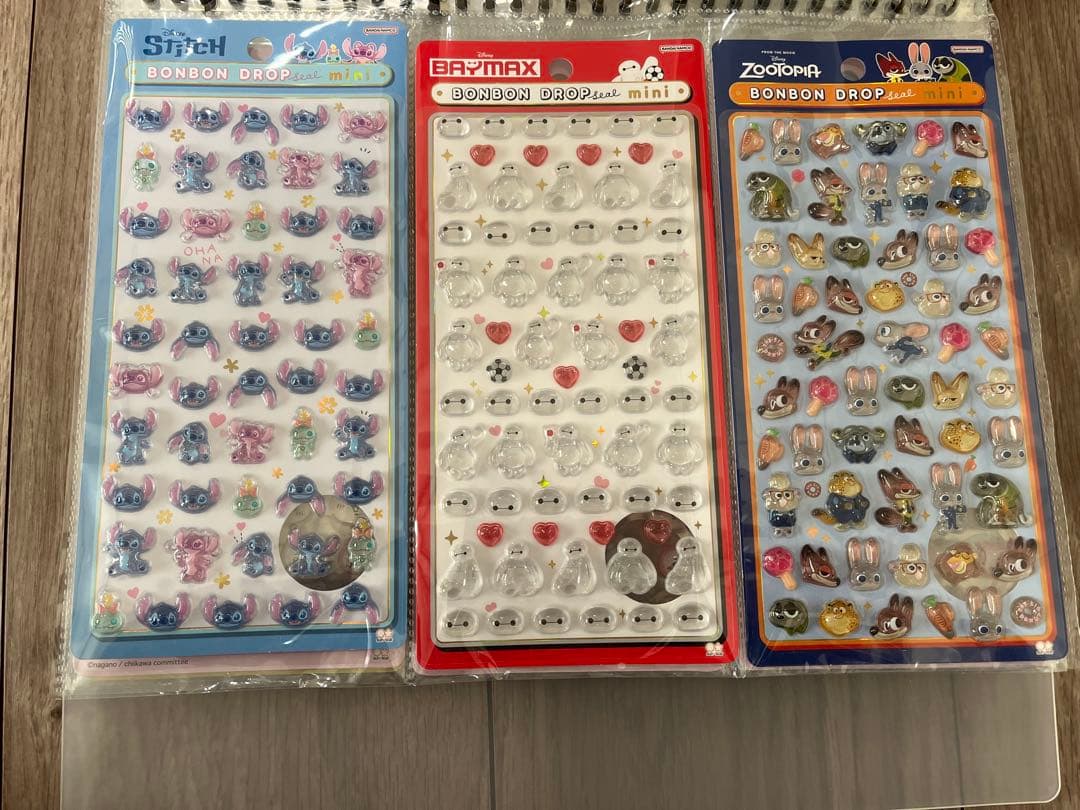 ボンボンドロップシール　まとめ売り　シール帳　完成品