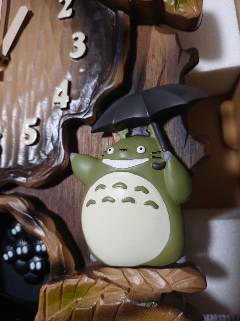 となりのトトロ 掛け時計 ジブリ テーマ曲 メロディ付き トトロ ネコバス 美品