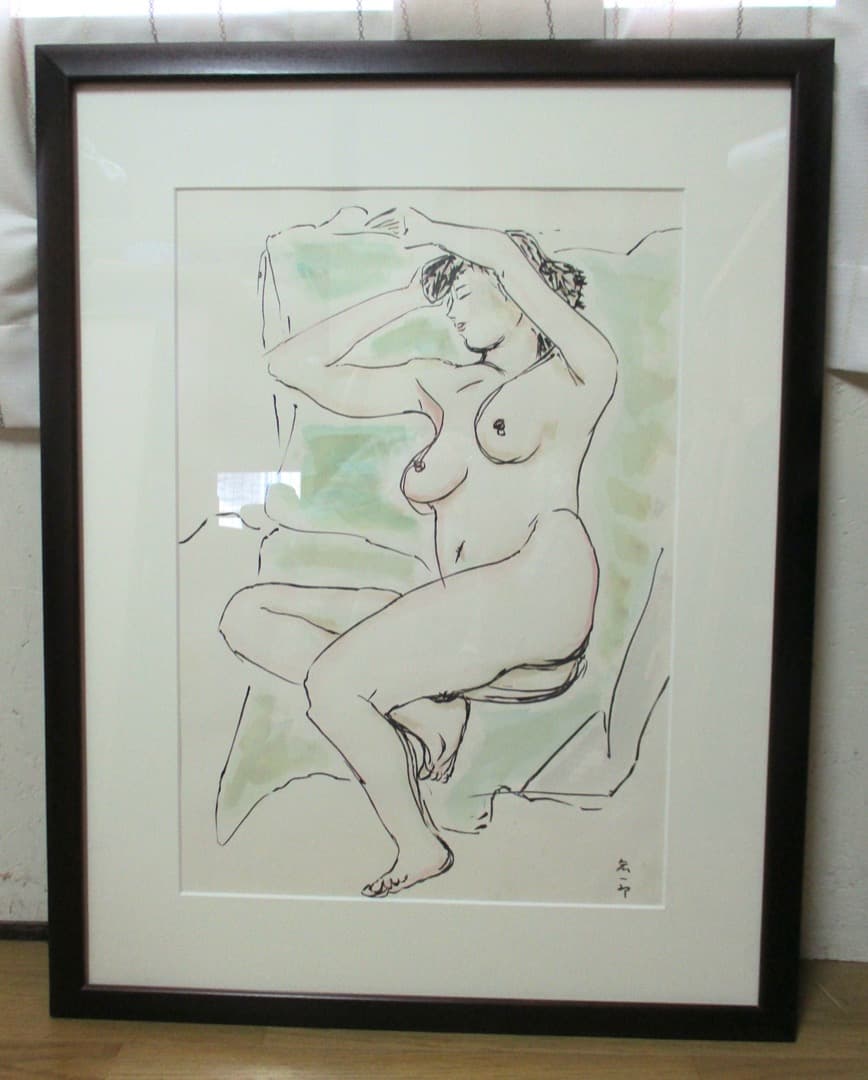 石橋宏一郎「横臥裸婦」　八戸市洋画家〜北国の風土を描き続けた洋画家