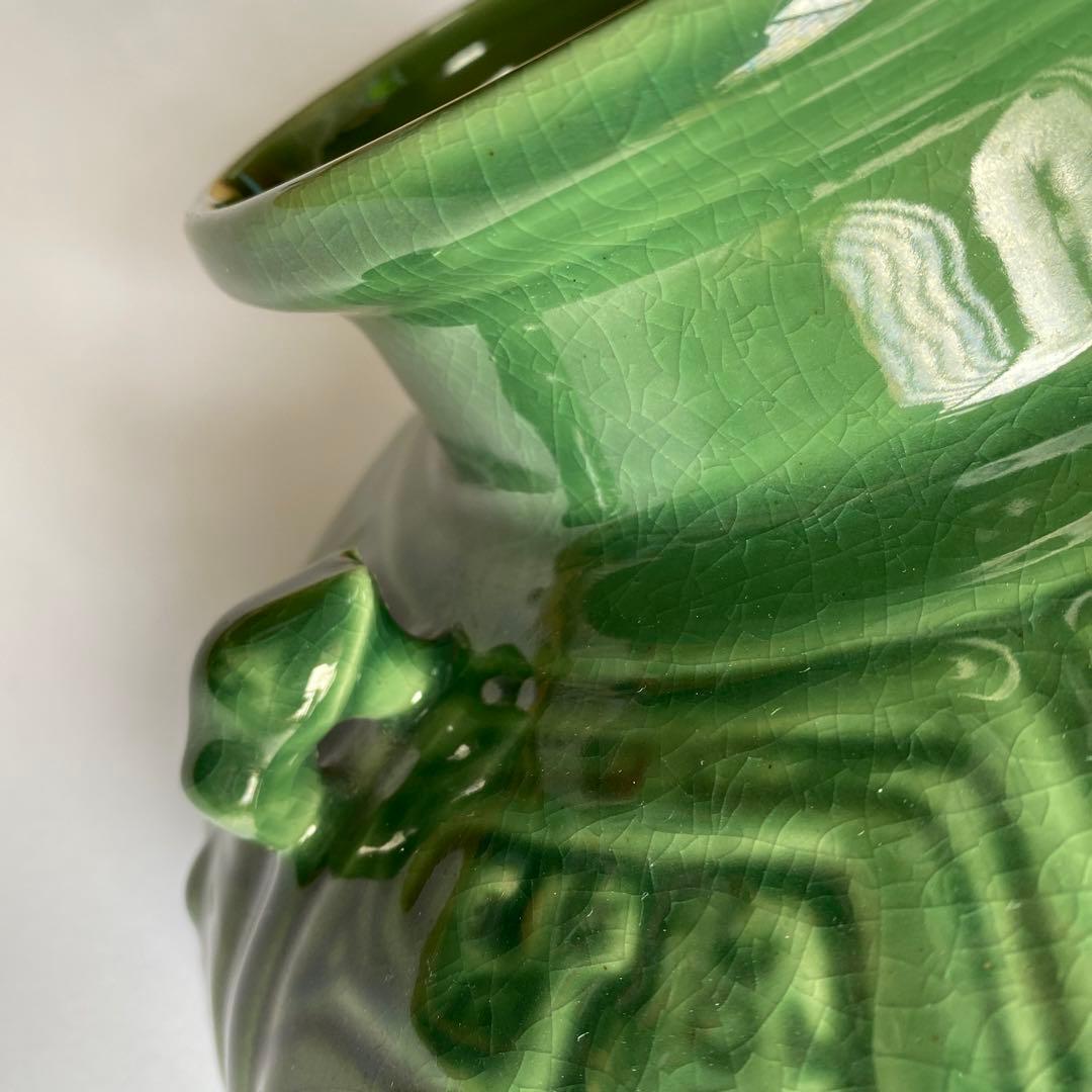 台湾官窯瑞獸双耳壺