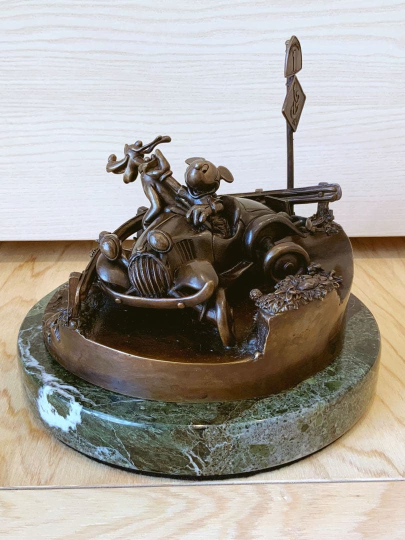 ディズニー限定ブロンズ像 ミッキー&プルート 25体 No.2 USA