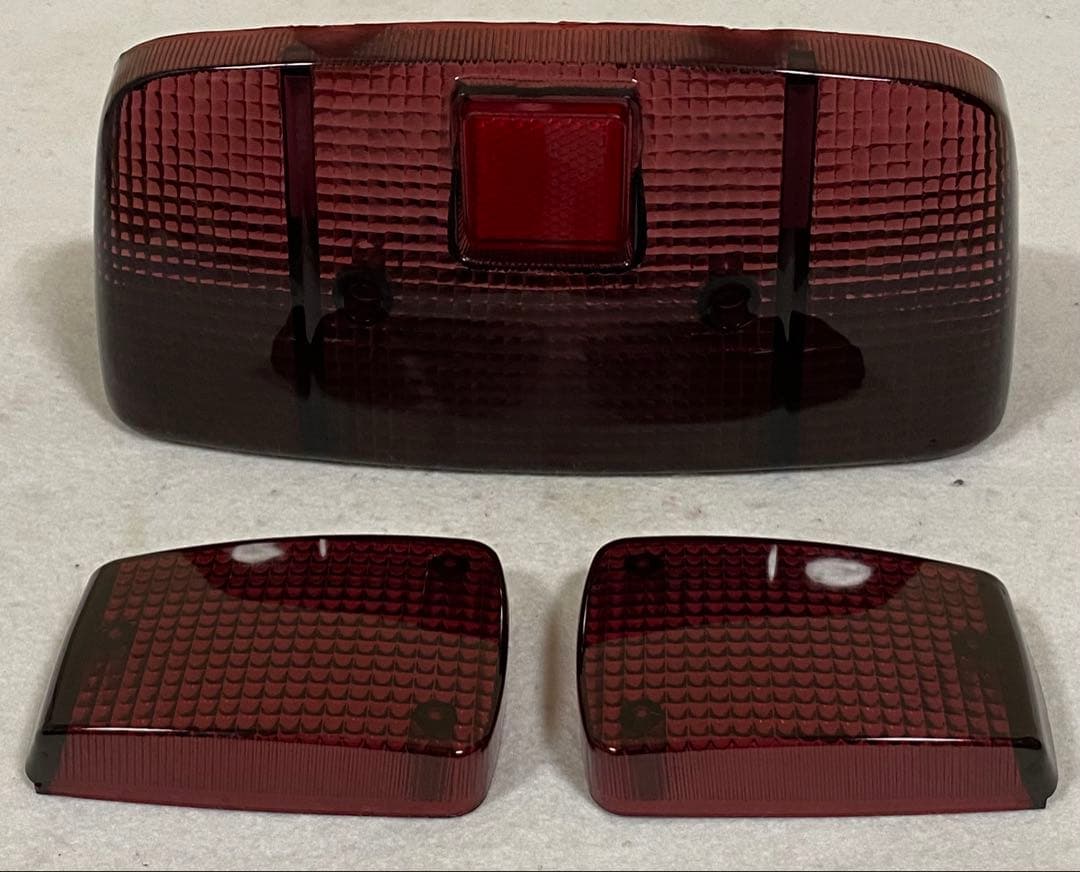 CBX400F スモーク赤　テールレンズ　ウインカーレンズ　ブラック　クリア