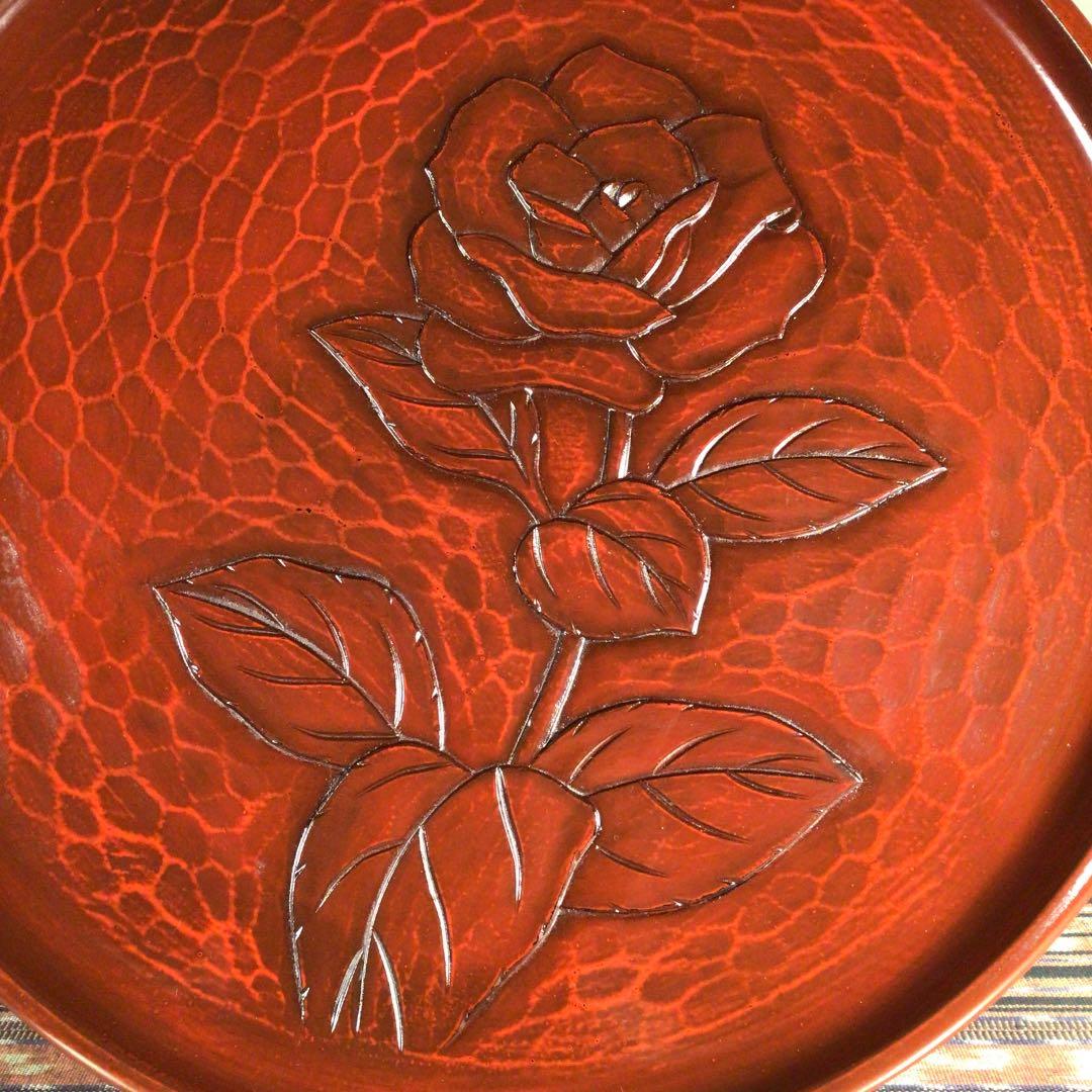 『今こそうー特価』　鎌倉彫　八勝堂　× 陽堂　お盆　2枚