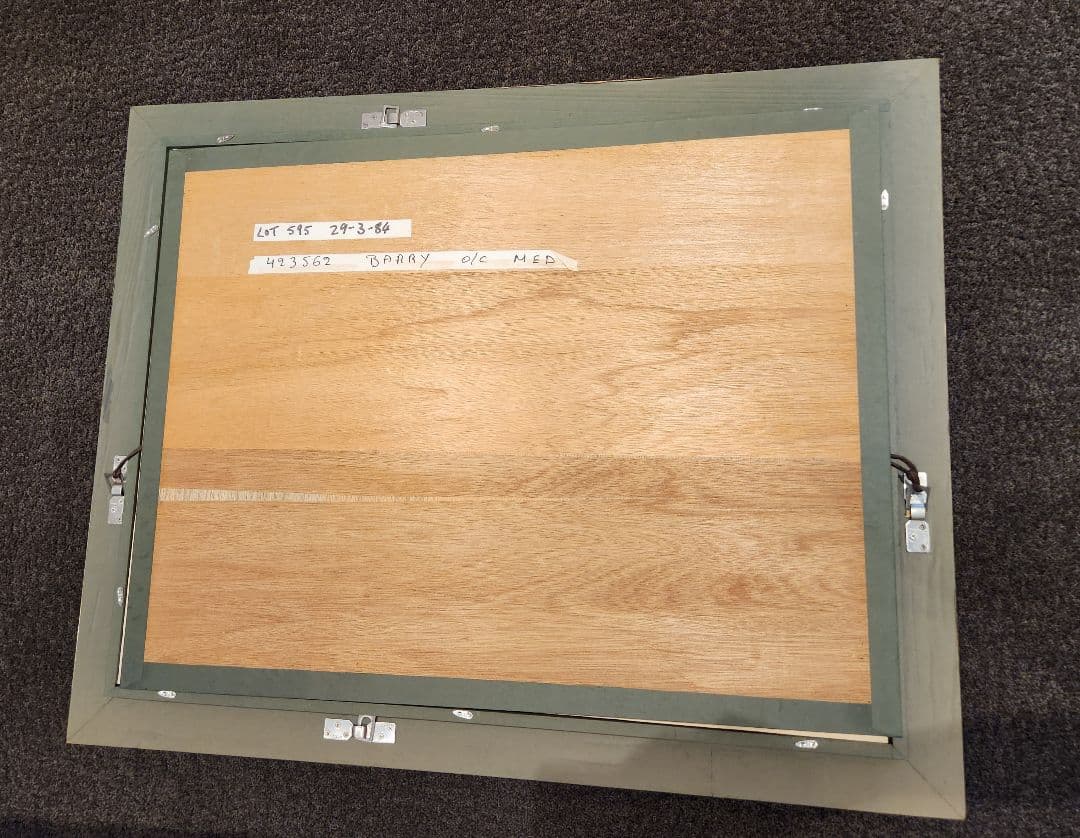 【貴重・大型】点描画 アート作品 額縁付き