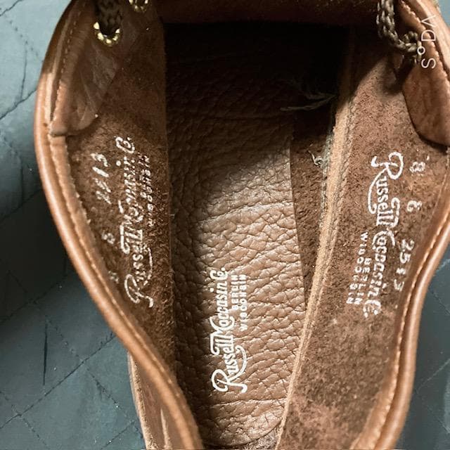 【H1R0】ラッセルモカシン タフレザーブーツ 200-27W（プー79）