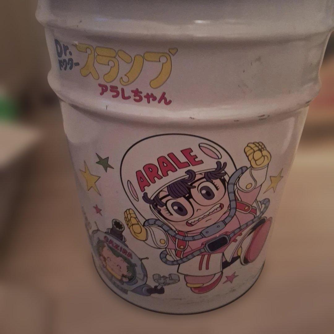 Dr.ドクタースランプアラレちゃん　ペール缶　収納スツール