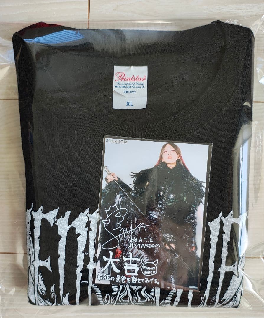 新品近い♡上谷沙弥♡Phenex Queen TシャツXLサイズ&ブロマイド大吉