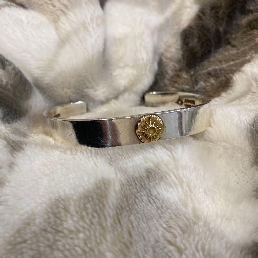 アリゾナフリーダム　バングル　silver925 k18