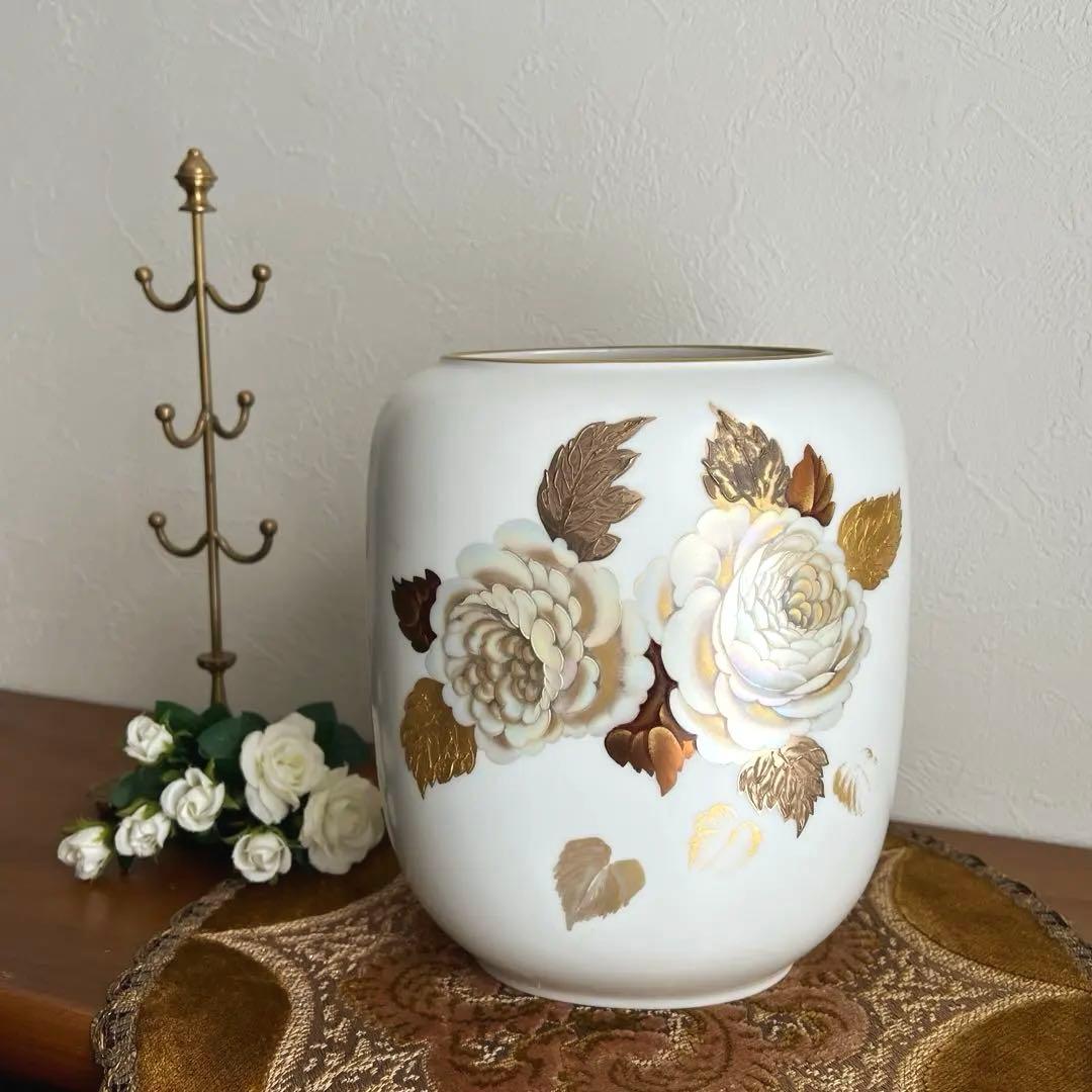 k215r124 ドイツ製 Heinrich&Co 金彩 バラの花瓶 ババリア