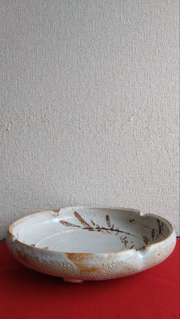 中島正雄　雅山窯　美濃焼　志野　大皿　皿　飾り皿