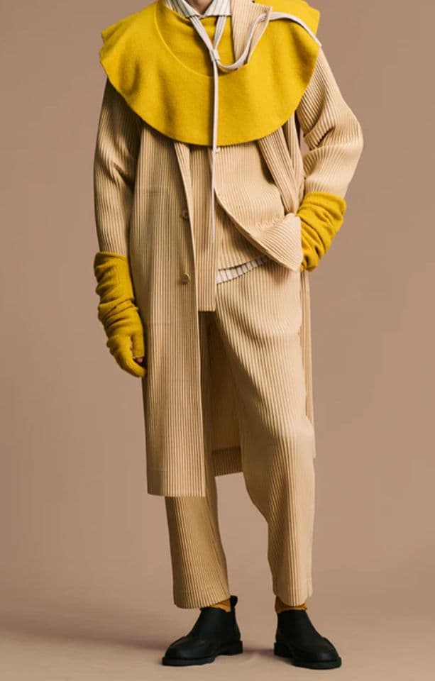 未使用美品 オムプリッセイッセイミヤケ CASHMERE WINTER GEAR