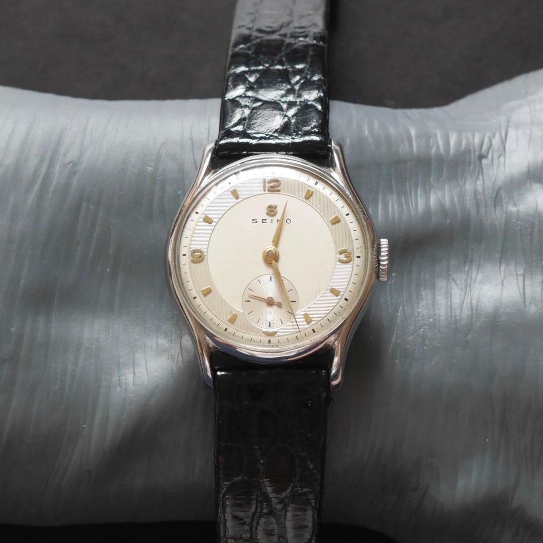 【美品/希少】SEIKO セイコー 新10B型 手巻時計 スモセコ