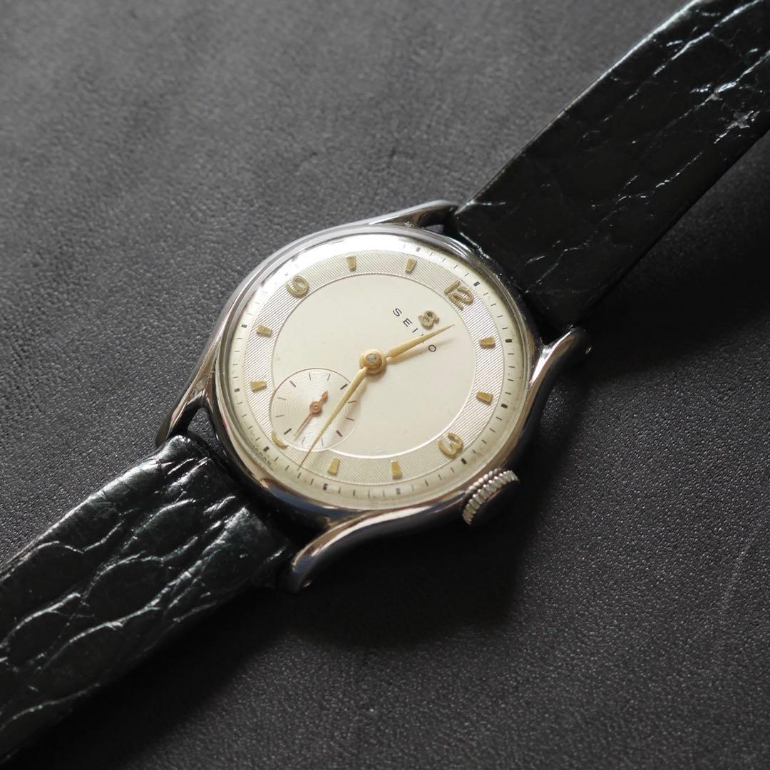 【美品/希少】SEIKO セイコー 新10B型 手巻時計 スモセコ