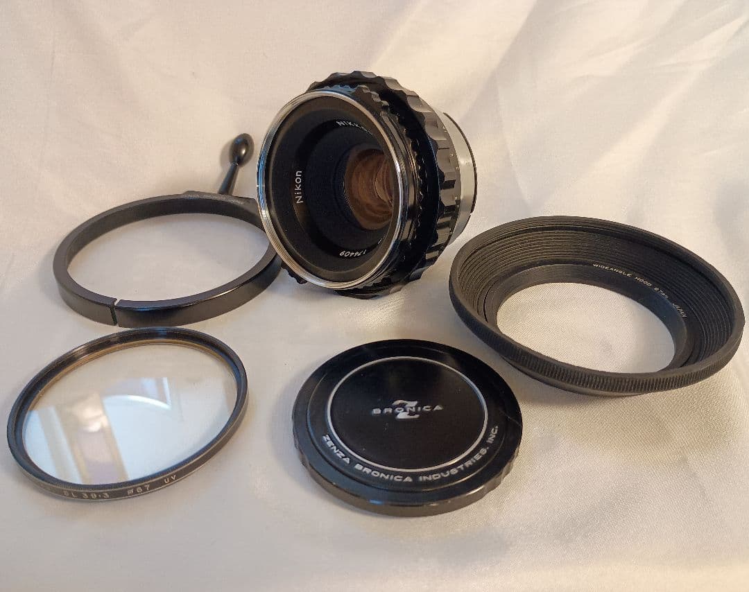 超美品　ZENZA BRONICA 用レンズ 75mm 2.8 Nikon製