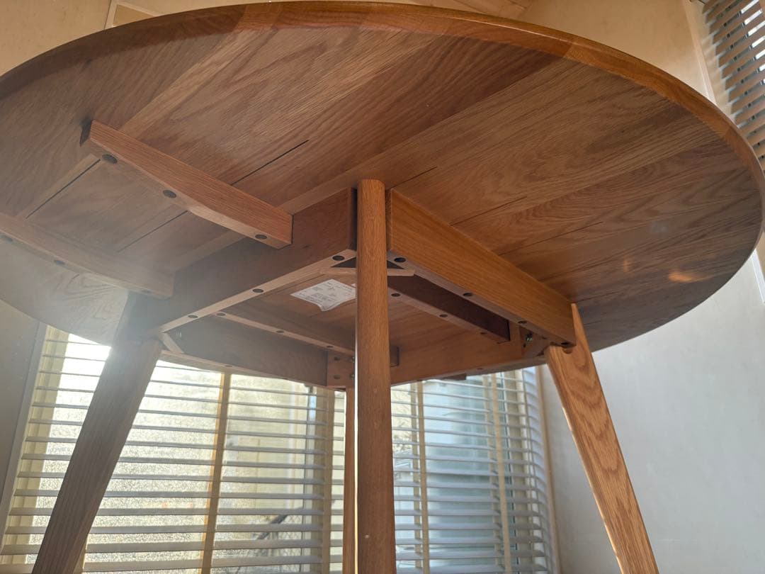 【直接引き取り希望】ダイニングテーブル 4人用 丸テーブル天然木円形