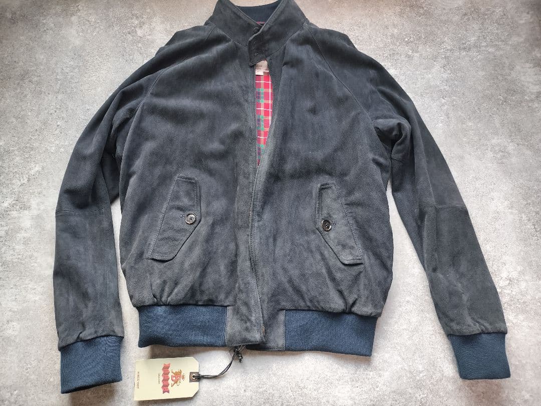 試着のみ バラクータ スエード G9 レザー ブルゾン ネイビー 42