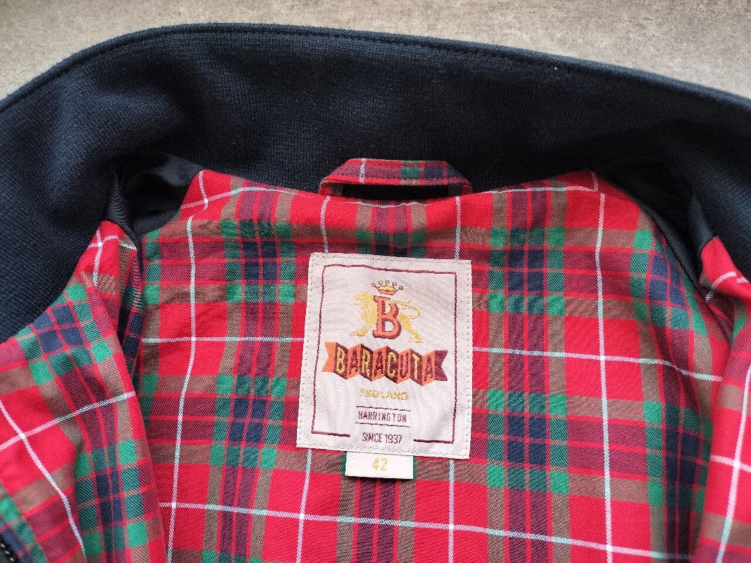 試着のみ バラクータ スエード G9 レザー ブルゾン ネイビー 42