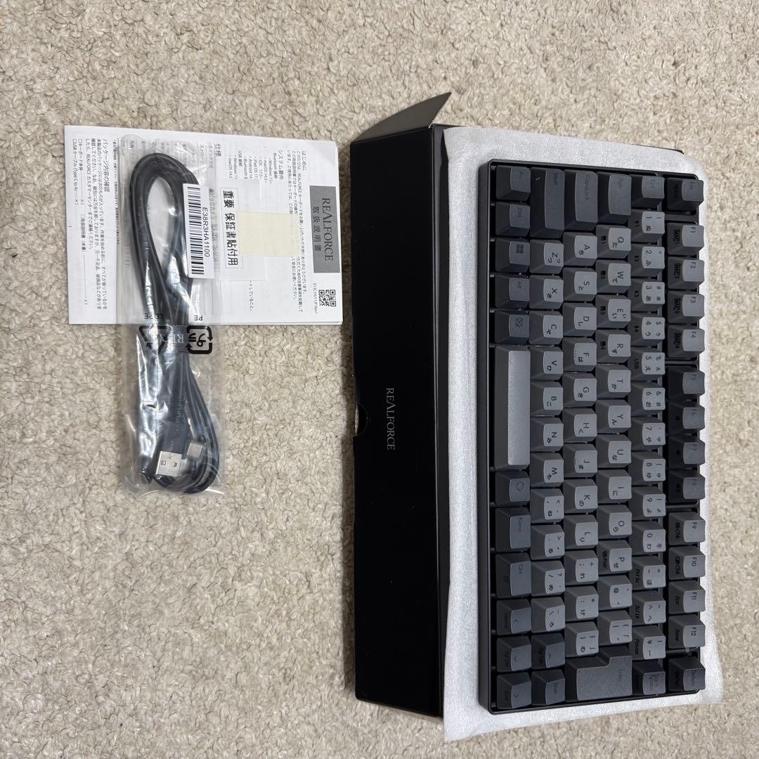 リアルフォース rc1 45mg、日本語配列、real force、キーボード