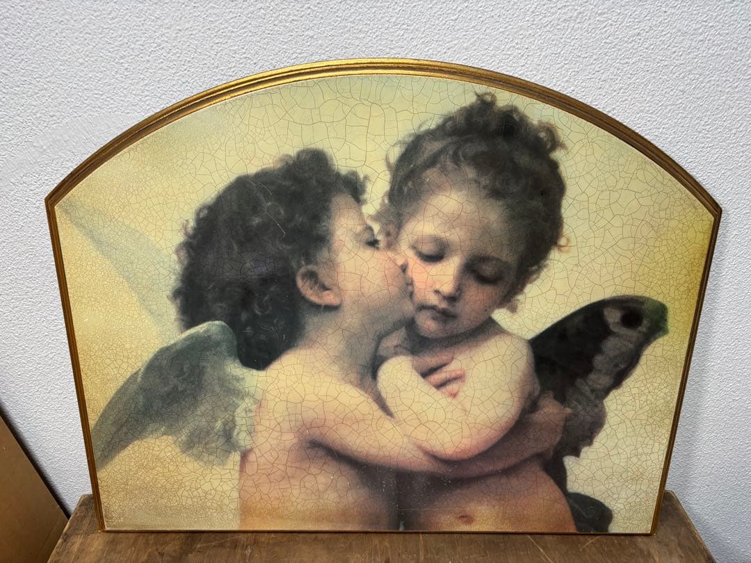 イタリア製 陶器 壁掛け アンティーク ウィリアム・アドルフ・ブーグロー