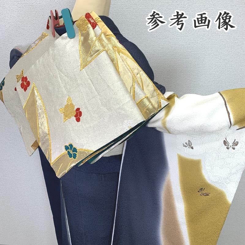 501z17〇高身長な方にも 振袖 金彩 蝶々〇美品 成人式 結婚式 大人振袖
