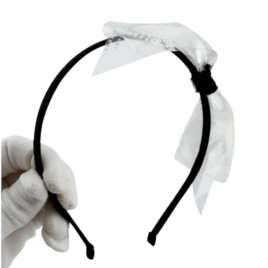 激レア◇美品◇シャネル 18S ココマーク リボン カチューシャ ヘアバンド