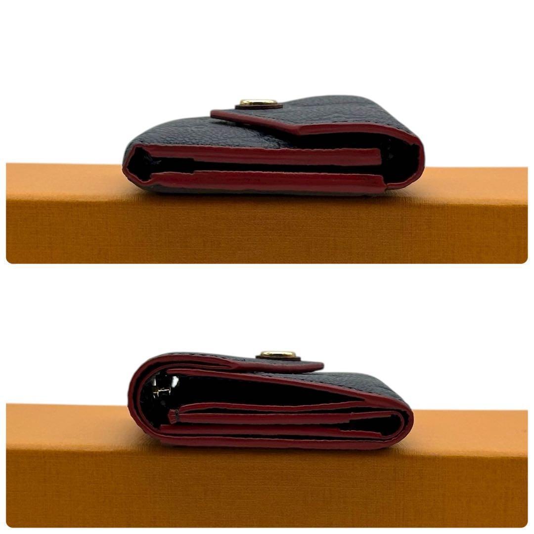 ほぼ新品未使用　アンプラント　ポルトフォイユ　ゾエ　マリーヌルージュ